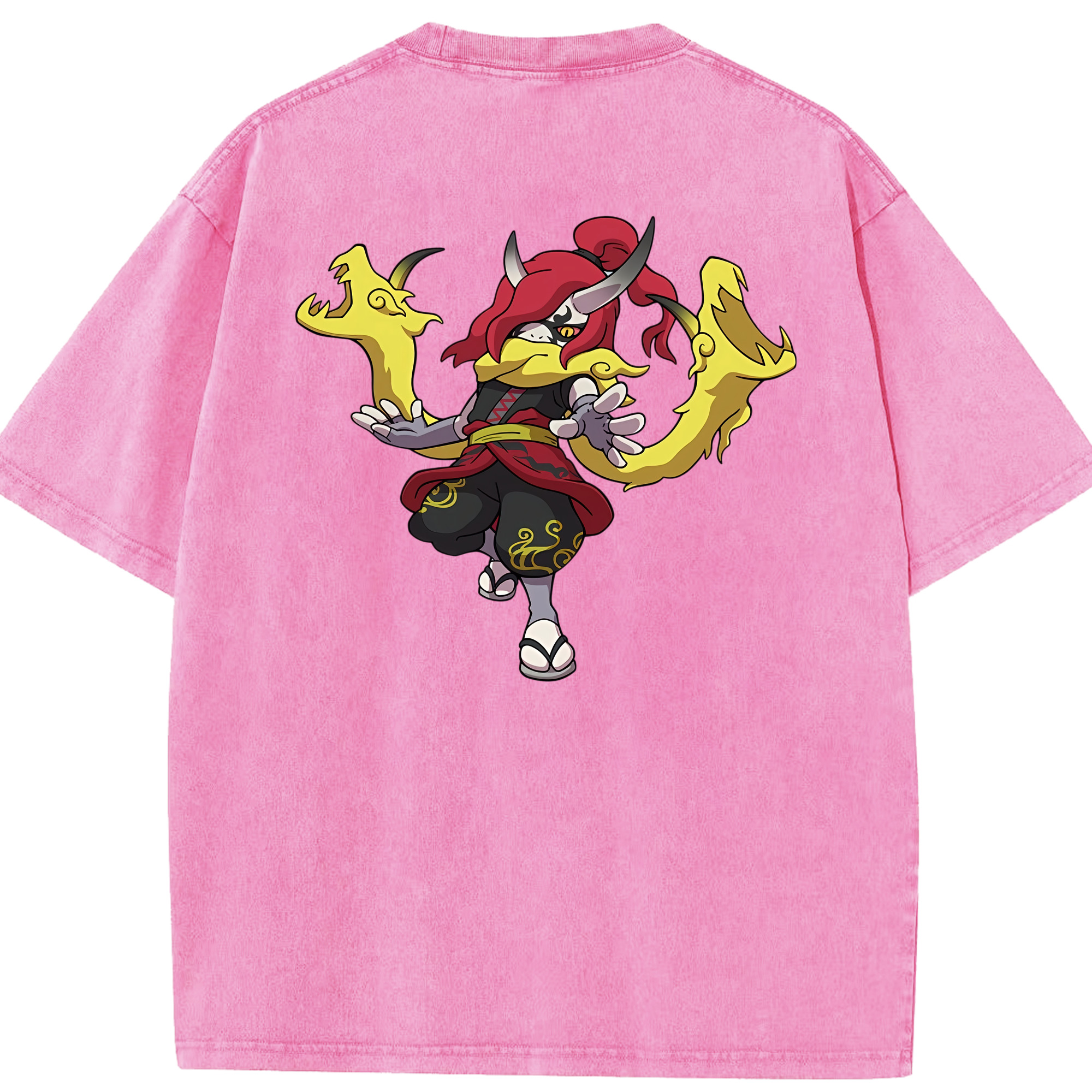 （画像用） 妖怪ウォッチ Yo-kai Watch 綿100% ヴィンテージ風 半袖Tシャツ（背面プリント）